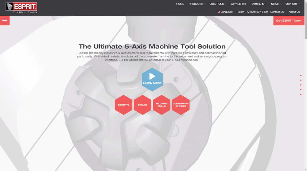 ESPRIT CAD/CAM Software Unveils Innovative New Website and Branding
